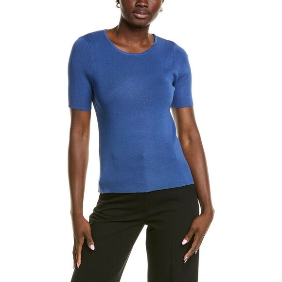 Tahari Asl Womens  Sweater T-Shirt, Blue - Picture 1 of 3